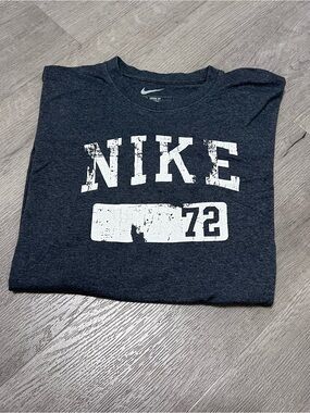 Nike Men's Short Sleeve Tee Navy with White Logo